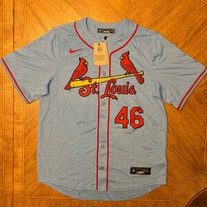 Nike St Louis Cardinals Paul Goldschmidt Jersey Men's Size Large Blue MLB